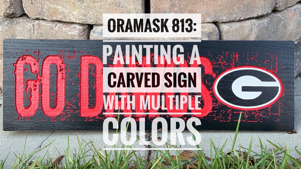 X-Carve CNC Router and Oramask 813 Stencil Vinyl: Painting a Sign with Multiple Colors