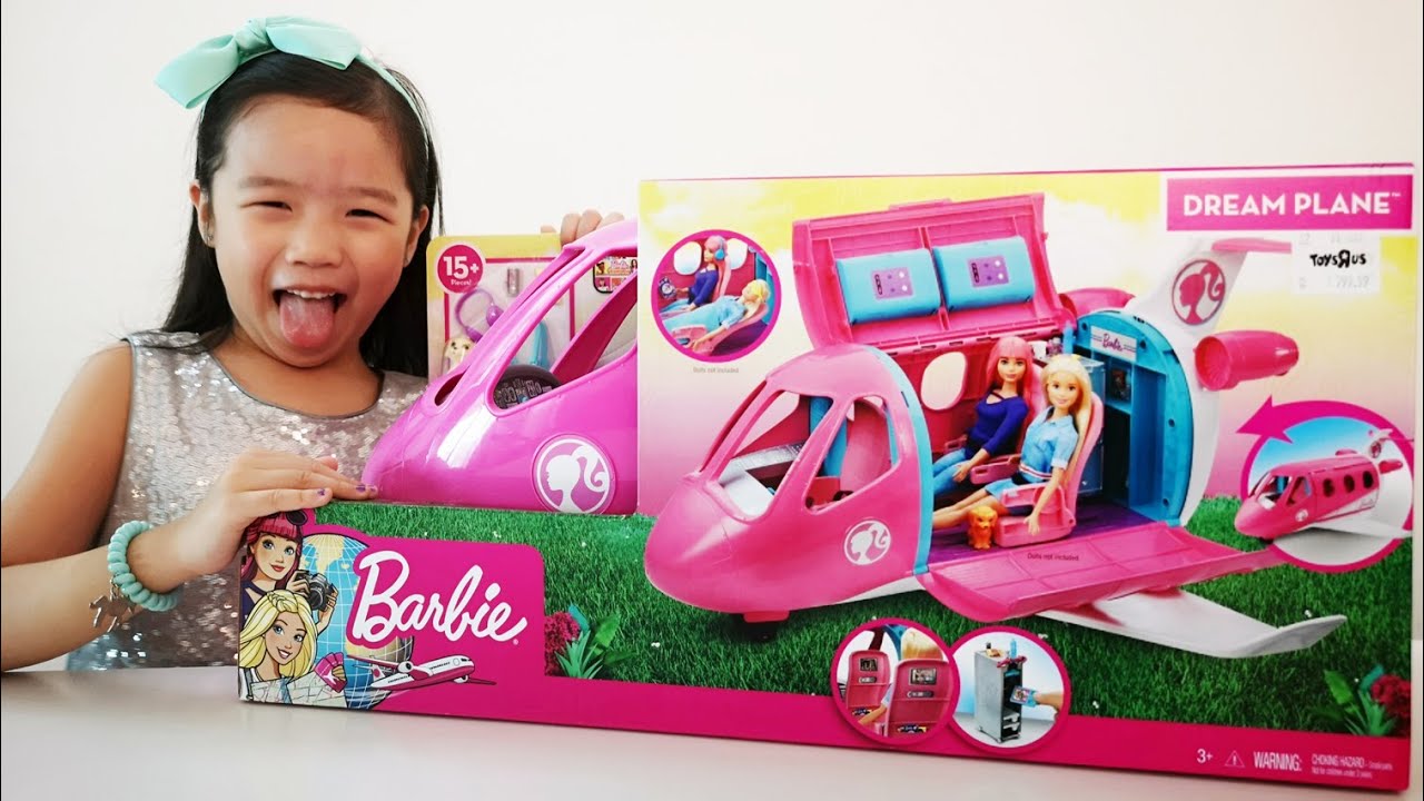 Barbie DREAM PLANE PlaySet 2019 - Barbie DreamHouse Adventures - Mattel - Review and Unboxing