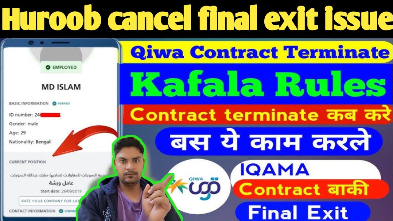 Qiwa Contract Termination & Expiry Updates 2026 | Huroob Cancel & Final Exit Rules in Saudi Arabia