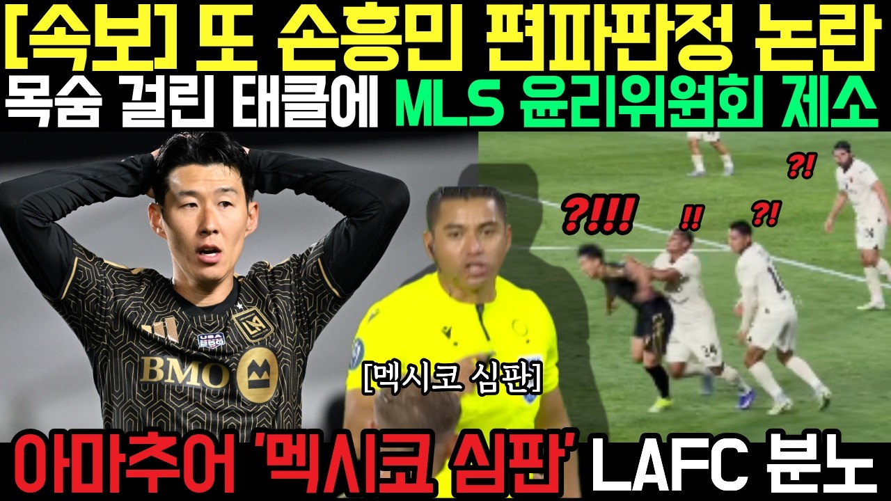[속보] MLS 결국 칼 빼들었다ㄷㄷ 손흥민 백태클 선수에 윤리위원회 제소, 벌금 부과ㄷㄷ