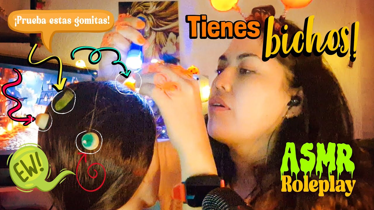 ASMR | Te quito los bichitos de la cabeza y me los como (Gomitas relajantes) #AtencionPersonalizada