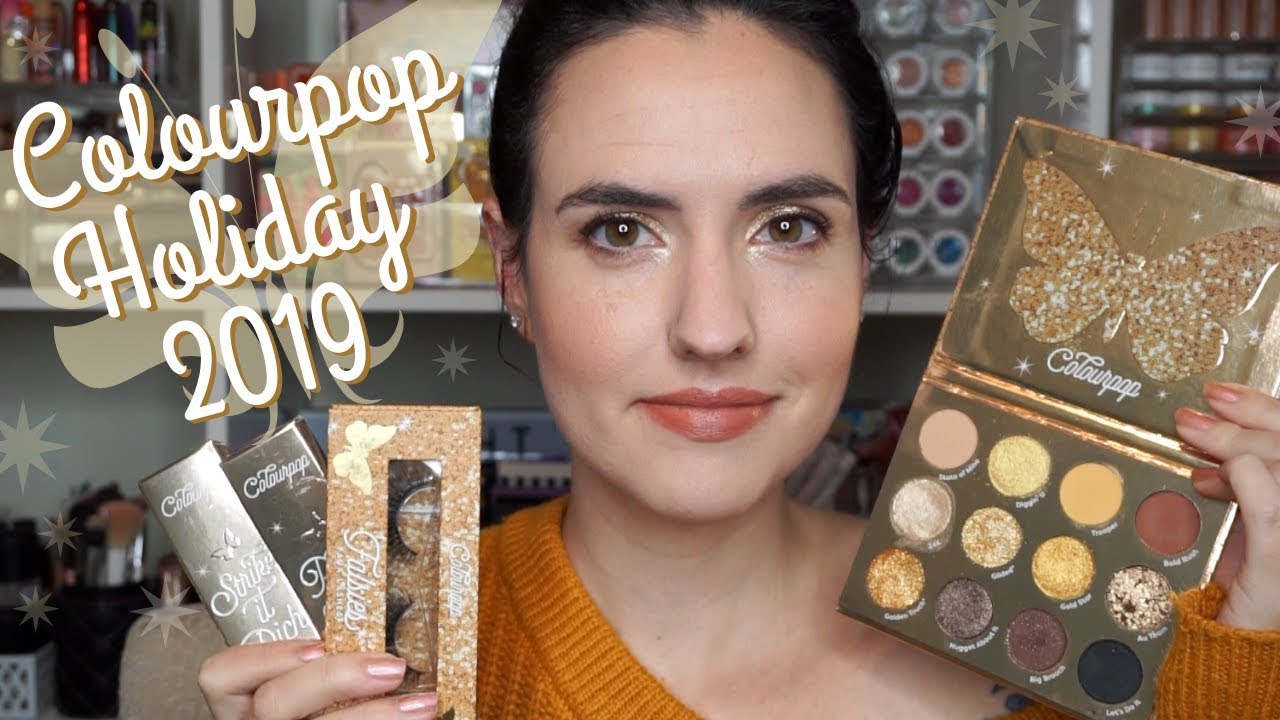 ColourPop HOLIDAY 2019 | Good As Gold Swatches + Lots of Comparisons