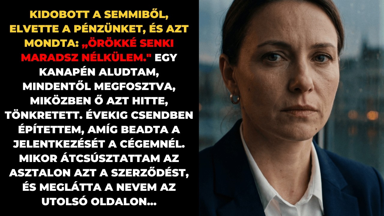 A volt férjem dicsekedett az új állásával. Lefagyott, mikor megtudta, hogy én vagyok az elnök