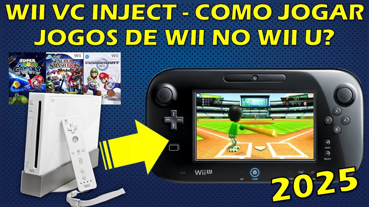 COMO JOGAR JOGOS DE WII NO WII U - TUTORIAL WII VC INJECTOR - JOGUE PELO WII REMOTE OU GAMEPAD!