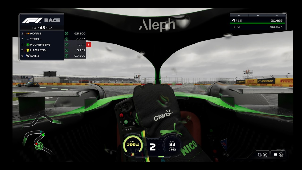 F1 25 Realistic-Hulkenberg Kick Sauber British Grand Prix Drama