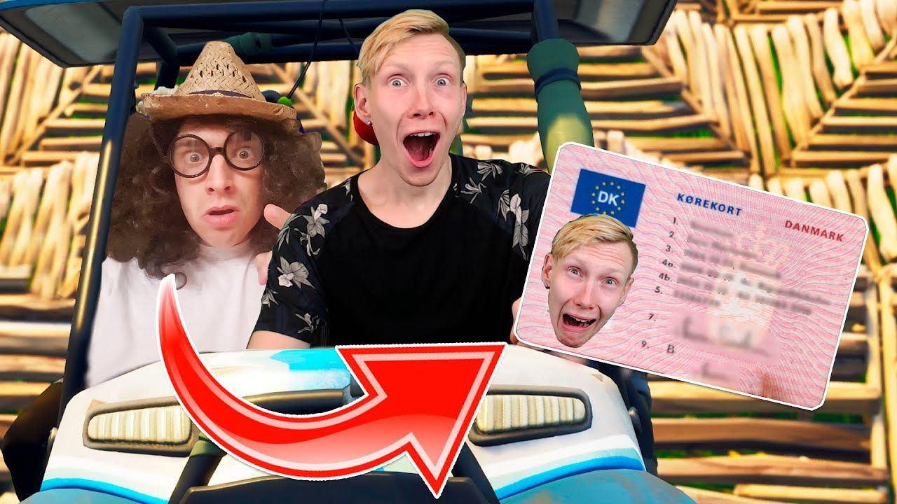 FunDuck FÅR KØREKORT I FORTNITE! - [Fortnite]