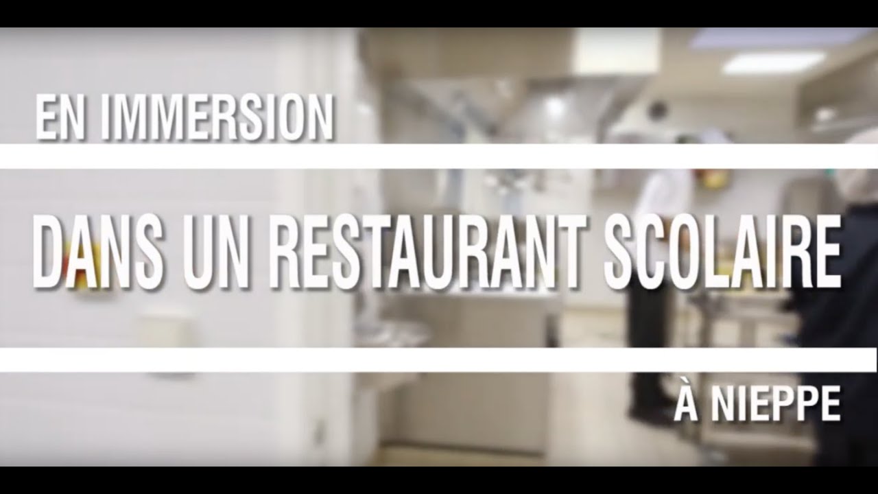 En immersion dans un restaurant scolaire à Nieppe !