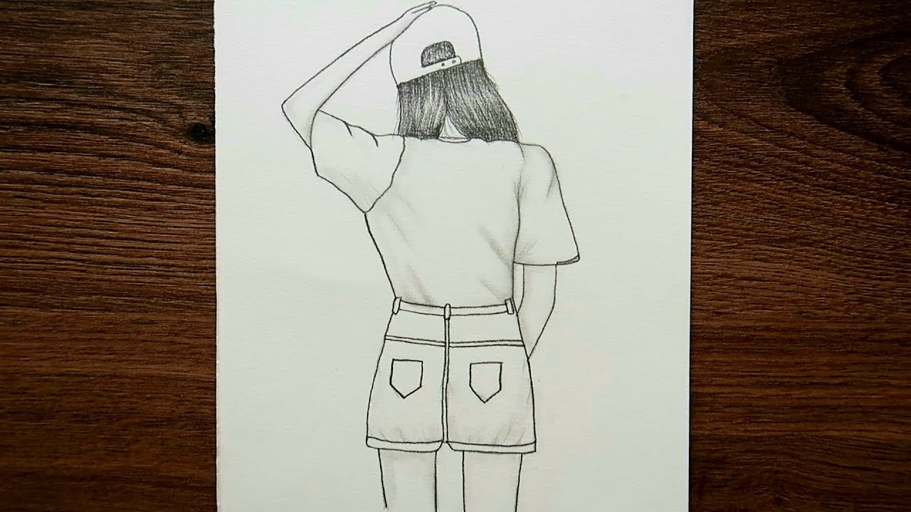 Şapkalı Güzel Kız Çizimleri / Karakalem Çizimleri / How to draw a girl drawing
