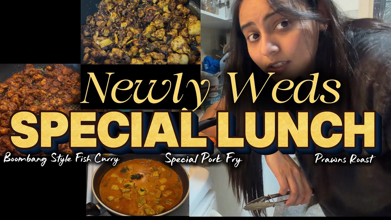 Boombang Special Fish Curry | Pork Fry | Prawns Roast | Cabbage Thoran - Kalayana  Special