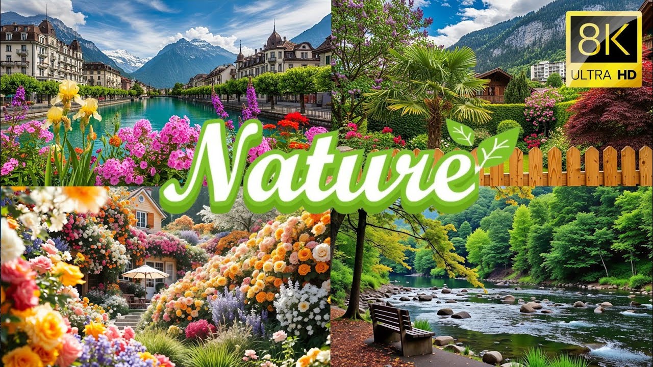 Most Relaxing Nature Scenery in 8K | Deep Forest & River Sounds 🌿✨