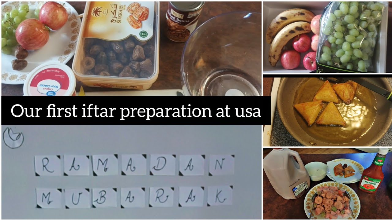 |our first iftar preparation at 🇺🇸| Ramadan Mubarak|