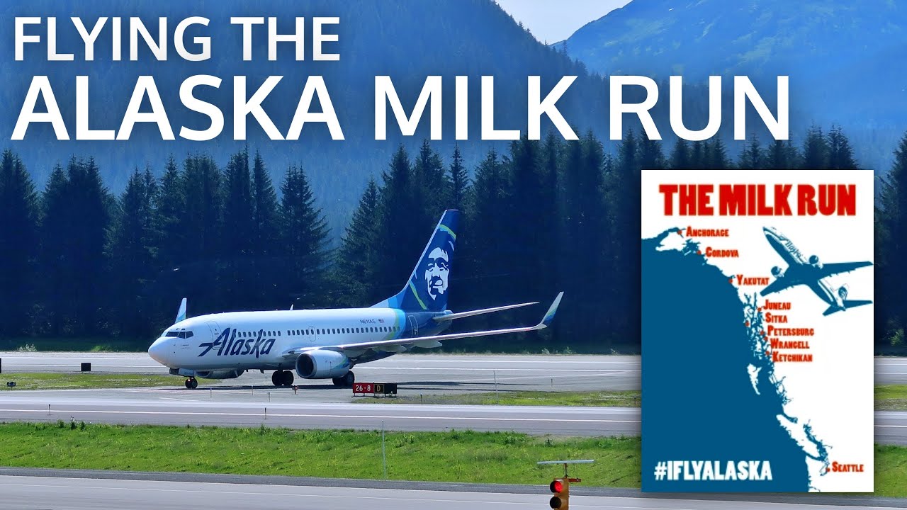 Flying the FULL Alaska Milk Run! Anchorage to Seattle w/6 STOPS!