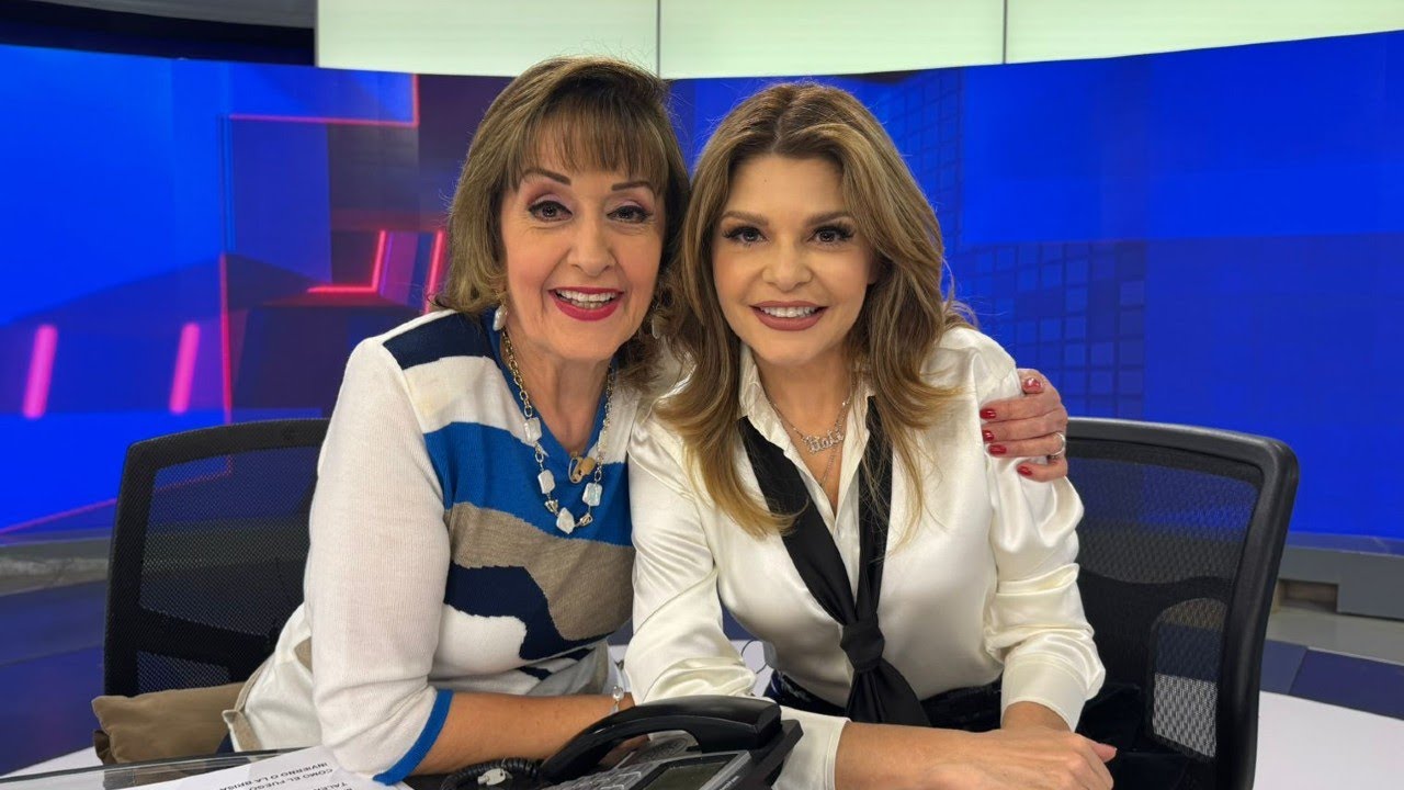Itatí Cantoral visita Telediario Mediodía con María Julia Lafuente