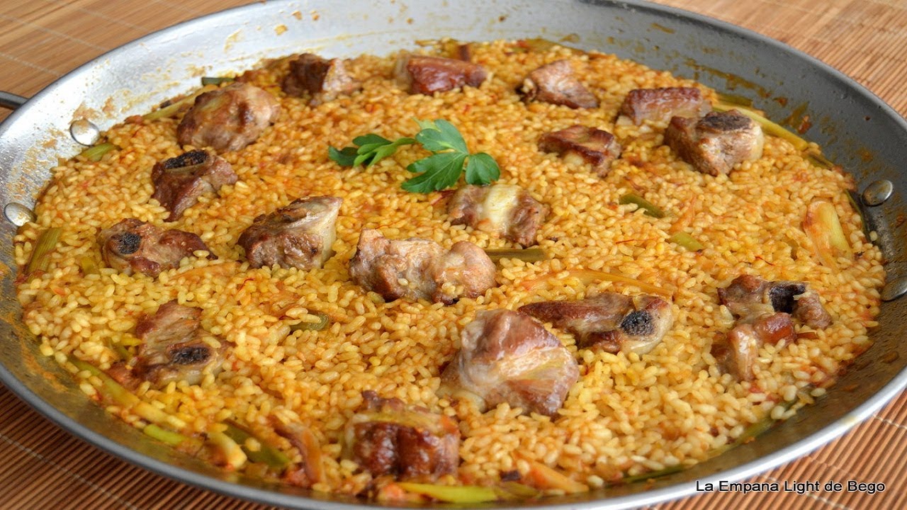 Arroz con Costillas y Ajos Receta tradicional