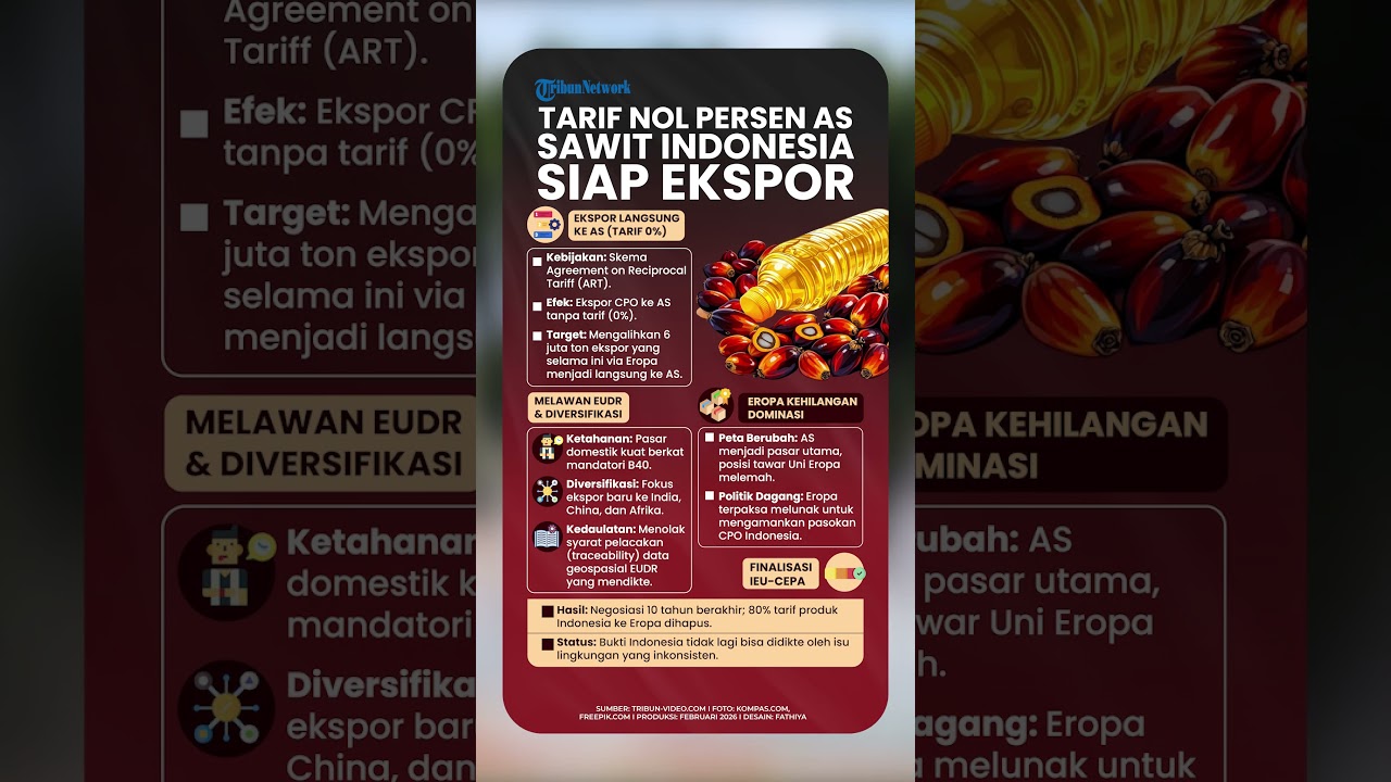 Tarif Nol Persen AS Ubah Peta Perdagangan Sawit Indonesia