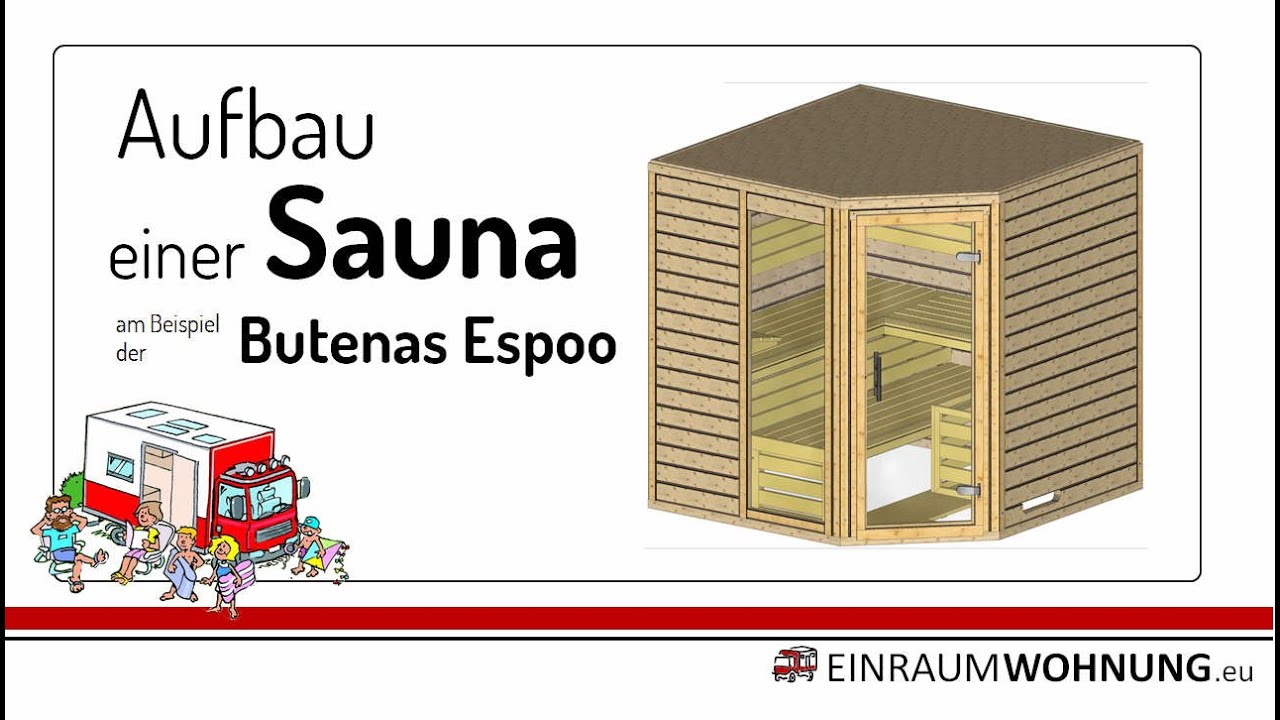 Bauanleitung Sauna Butenas Espoo - Montaganleitung - Selbstaubau - Aufbau - DIY aufbauen