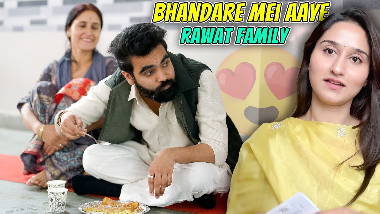 Bhandare mai aaye sab log 😍|| New ghar mei aaye Rawat Parivaar♥️ 