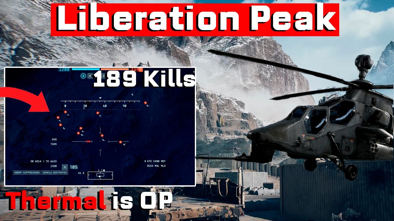The NEW THERMAL OPTICS on Attack Heli is CRAZY | Battlefield 6