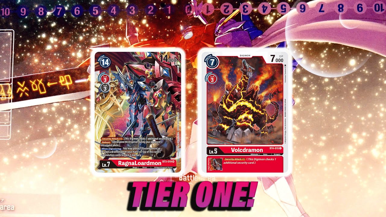 Digimon Set 4 Deck Profile: RED RAGNALOARDMON! Digimon Trading Card Game BT4 Format (2021)