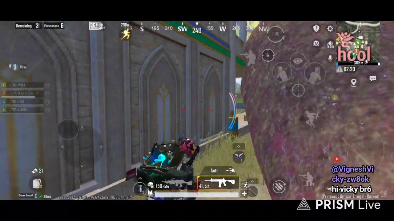 BGMI Rush Gameplay😈Rank Push❤️TEAM ZERO GAMING❤️