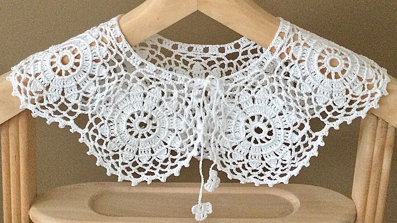 TIĞ İŞİ DANTEL YAKA / PETER PAN YAKA/ CROCHET LACE COLLAR / PETER PAN COLLAR