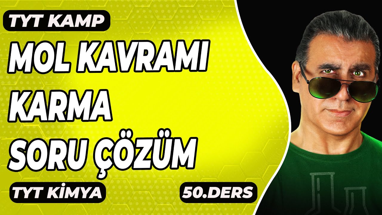 AYDIN YAYINLARI MOL KAVRAMI  KARMA SORU ÇÖZÜM  ( Tyt Kimya  )