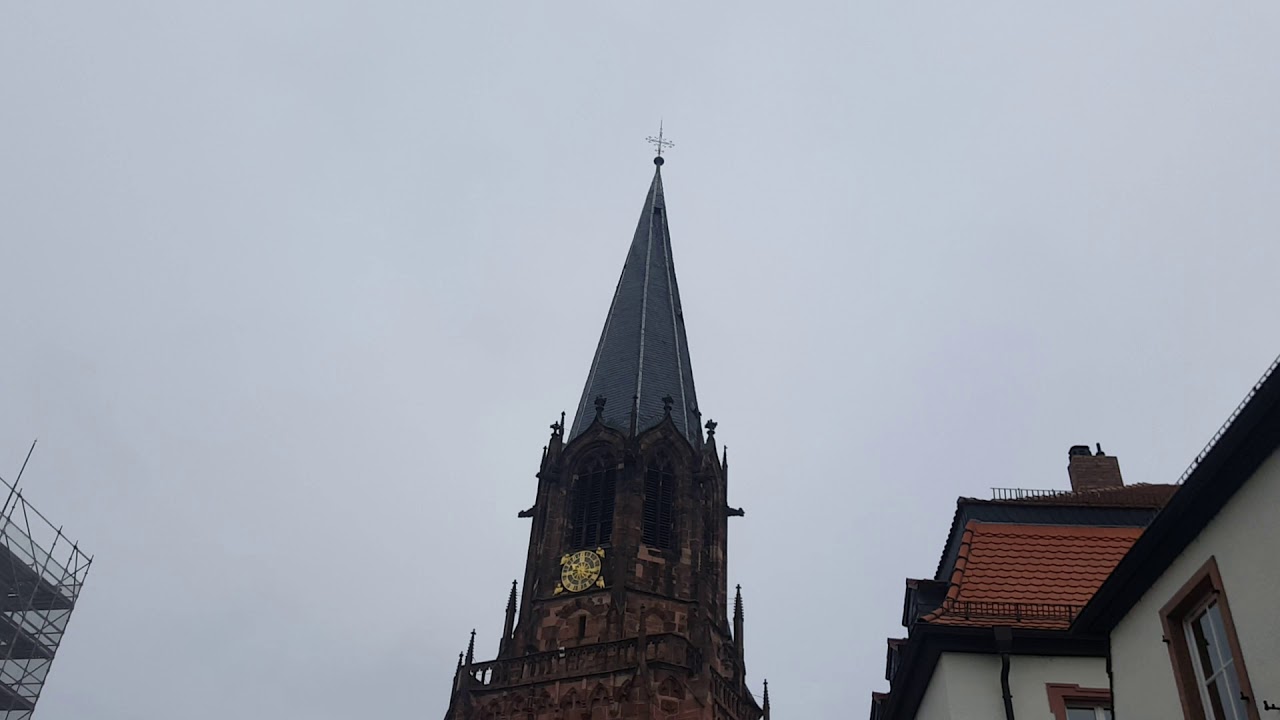 Aschaffenburg (AB) kath. Stifsbasilika Vorläuten mit c1