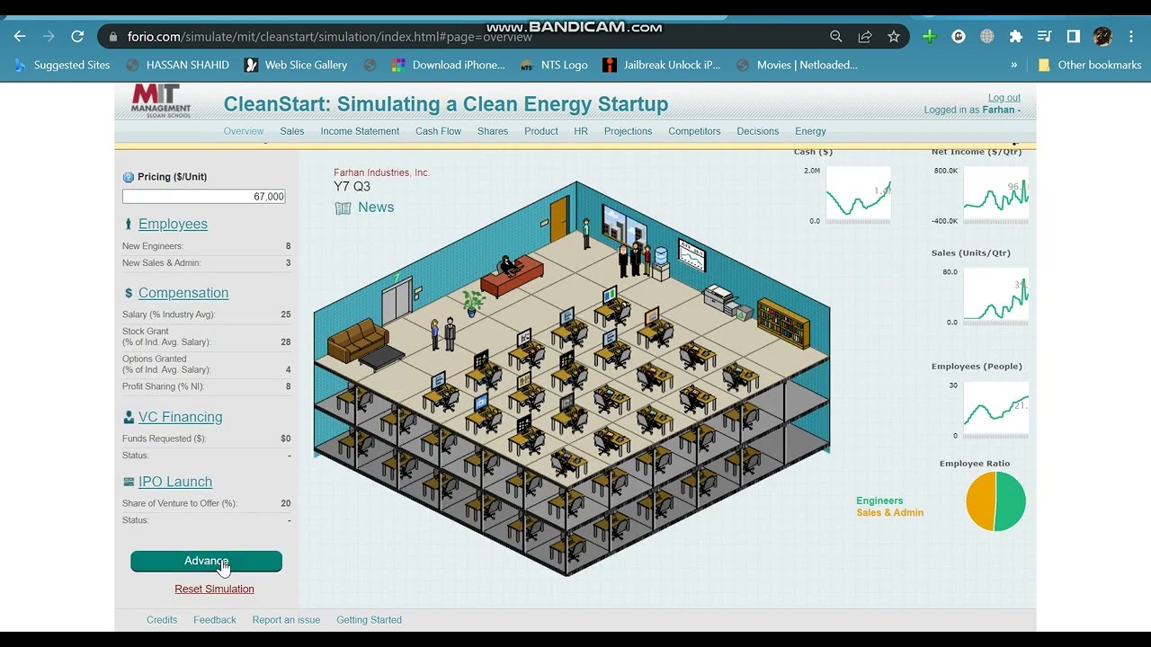 MIT Clean Start Simulation with explanation for beginners