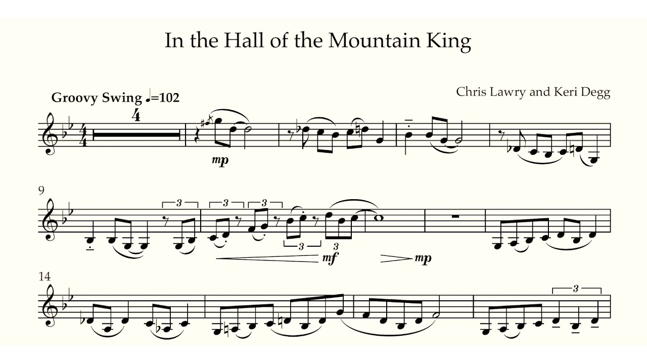 In the Hall of the Mountain King (Bb Clarinet) from 'Classical Capers' by Chris Lawry & Keri Degg