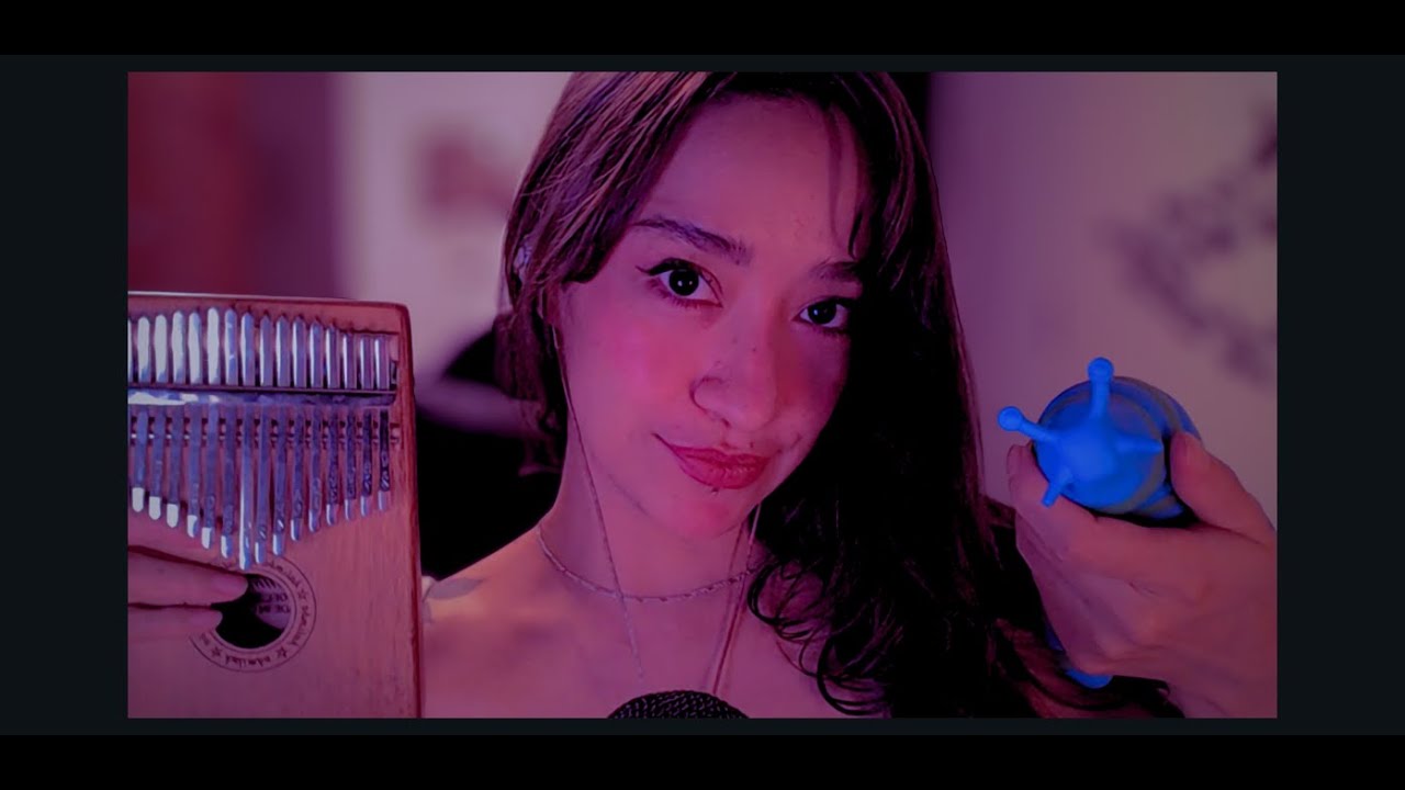 ASMR  Kalimba, canto y mi amix el Gusi