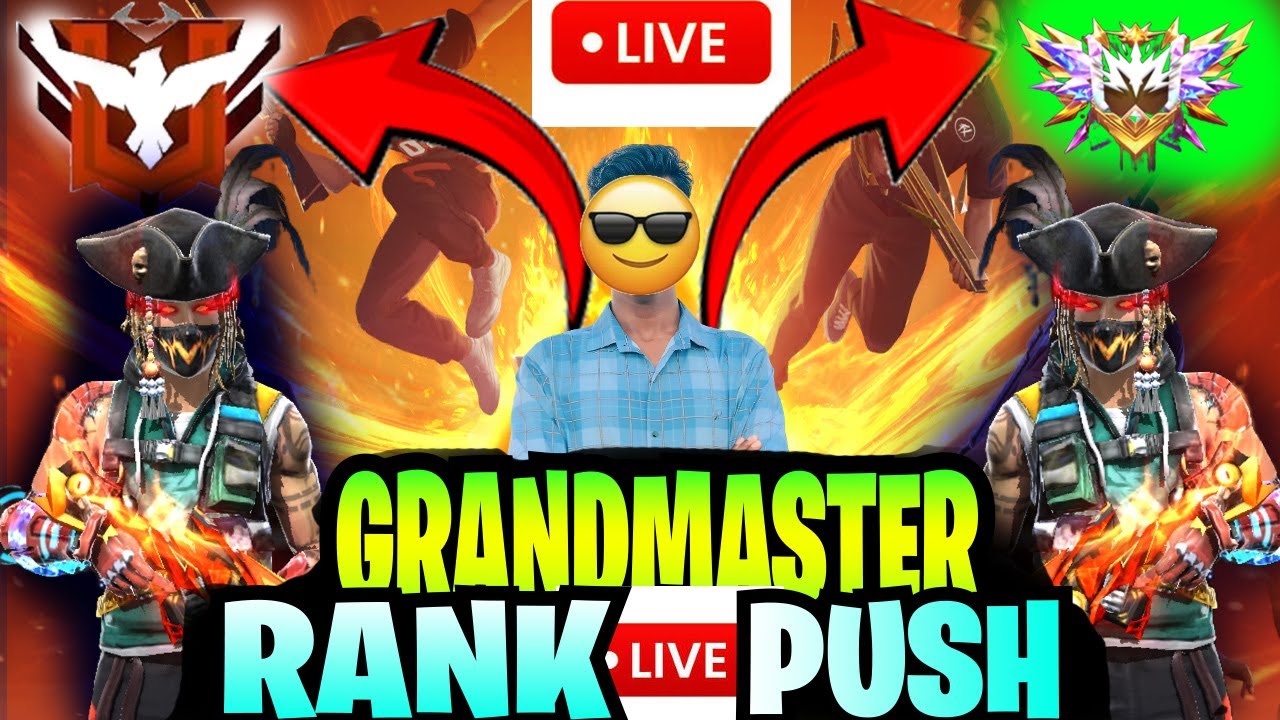 New Grandmaster Top 1 Push V Badge Lobby ❤ FF LIVE ✌ Free Fire LIVE! #ff #freefire #johirul01