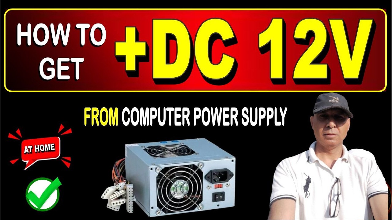 How To Get DC 12V From Computer Power Supply | Pc Power Supply 12V OutPut | DIY 12v power supply