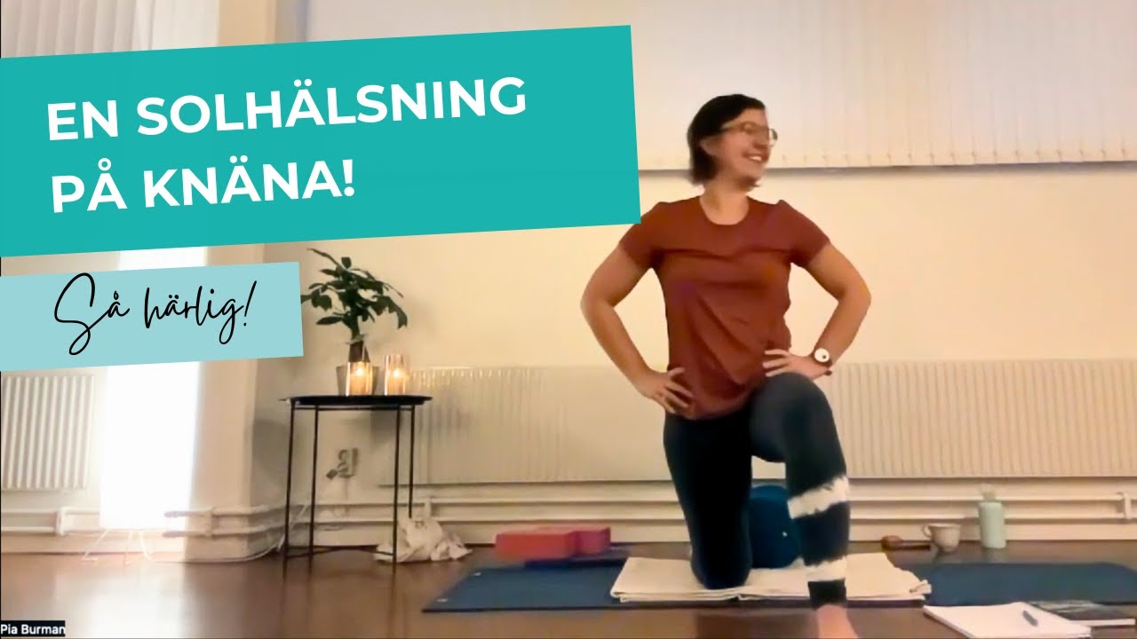 Solhälsning på knä - ett annat sätt att kliva fram med foten