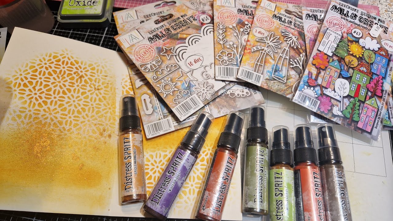 HAUL  et TEST DISTRESS SPRITZ #aallandcreate