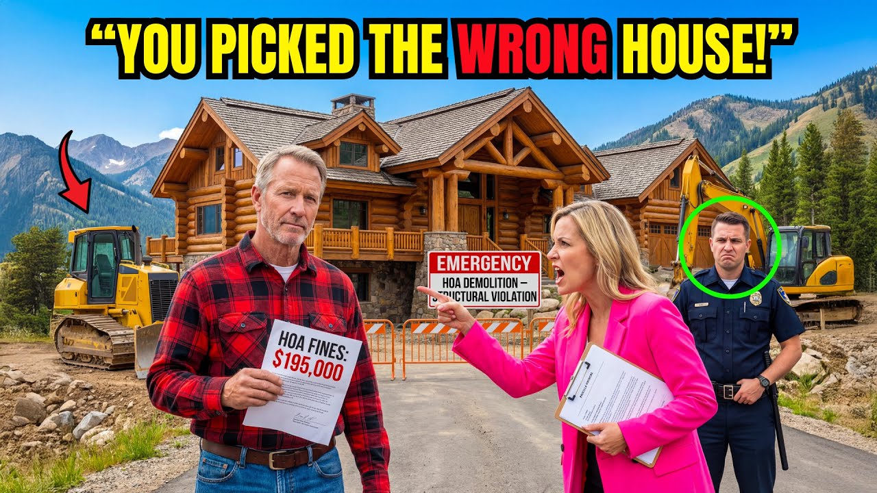 HOA Ordered My Mountain Mansion Removed Over “HOA Fines” — They Didn’t Know I’m Their Governor