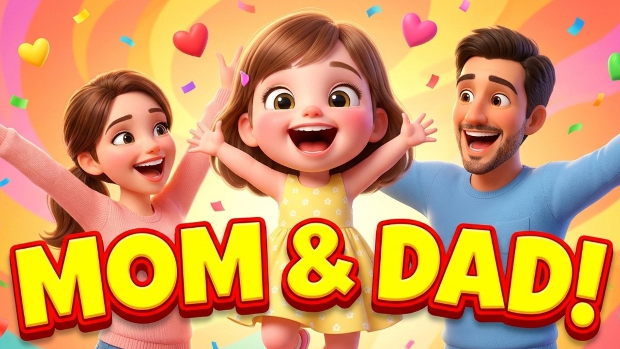 Mom & Dad, You’re My World 💛 | Sweet Family Song for Kids 🎵