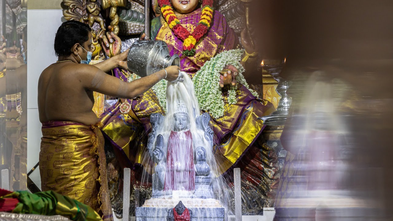 Pournami Abishegam at Sri Mariamman Temple on Monday, 3 August 2020