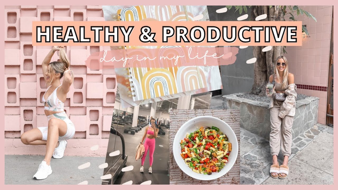 [VLOG] Healthy & productive DAY IN MY LIFE 💖 home haircut, pasta salad, fitness & realness ⚡️