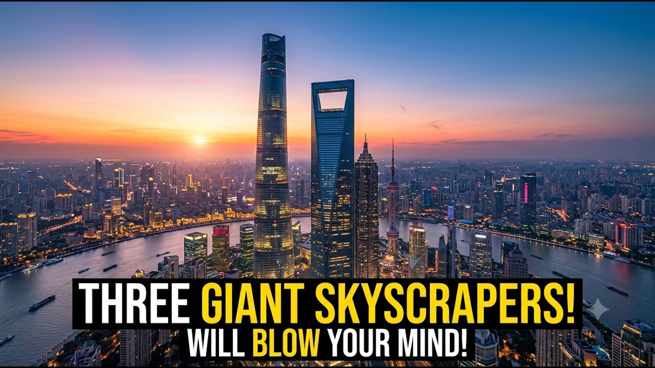 Shanghai's Three Giant Skyscrapers Will Blow Your Mind! 🏙️ | Shanghai Tower, SWFC & Jin Mao