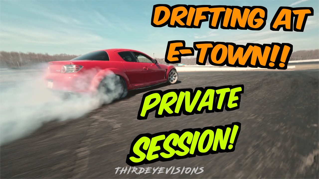 Drifting E-Town Road Course! RX8 and C7 Corvette GET ROWDY! Englishtown Raceway Park NJ