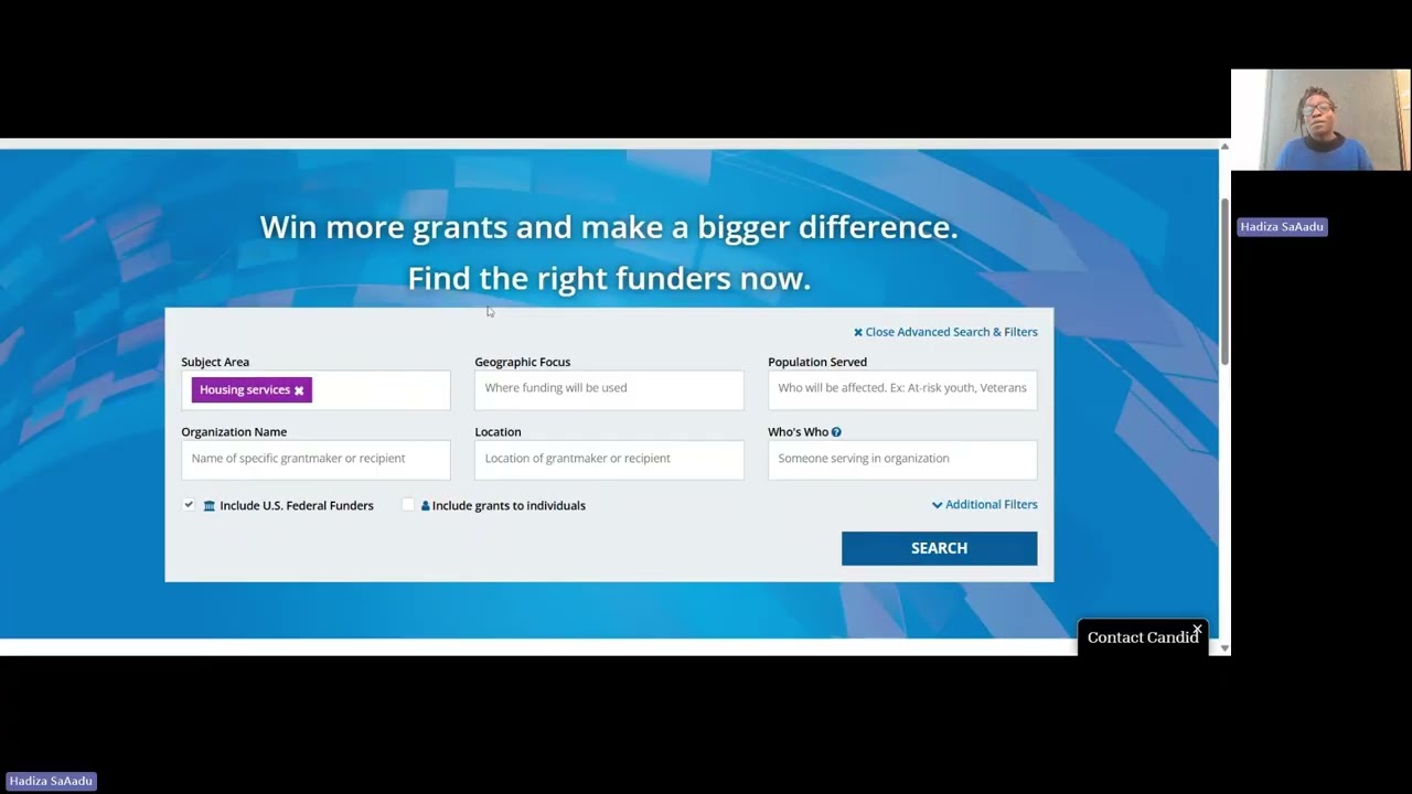 Making Use of Foundation Directory Online's Advanced Search and Filters