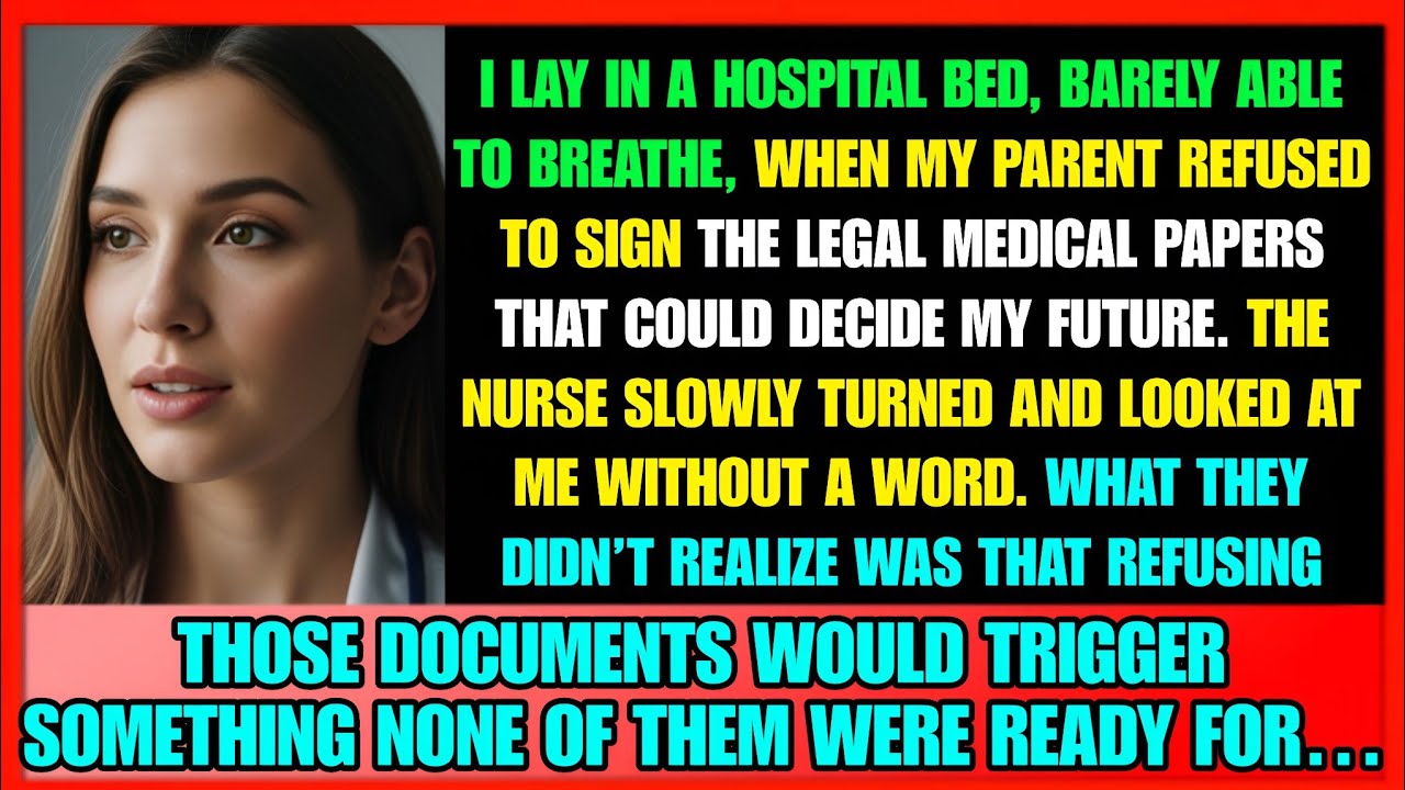 At the Hospital, My Parent Refused to Sign the Papers — The Nurse Looked at Me in Silence…