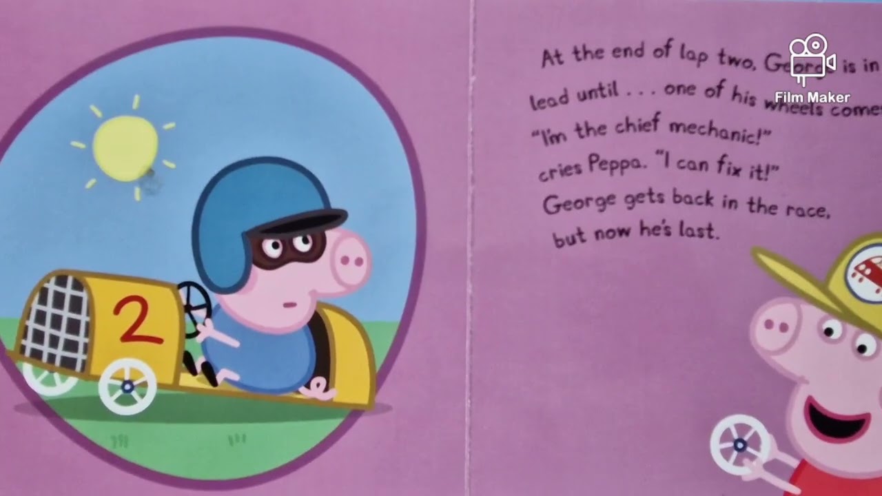 Peppa pig George's racing car