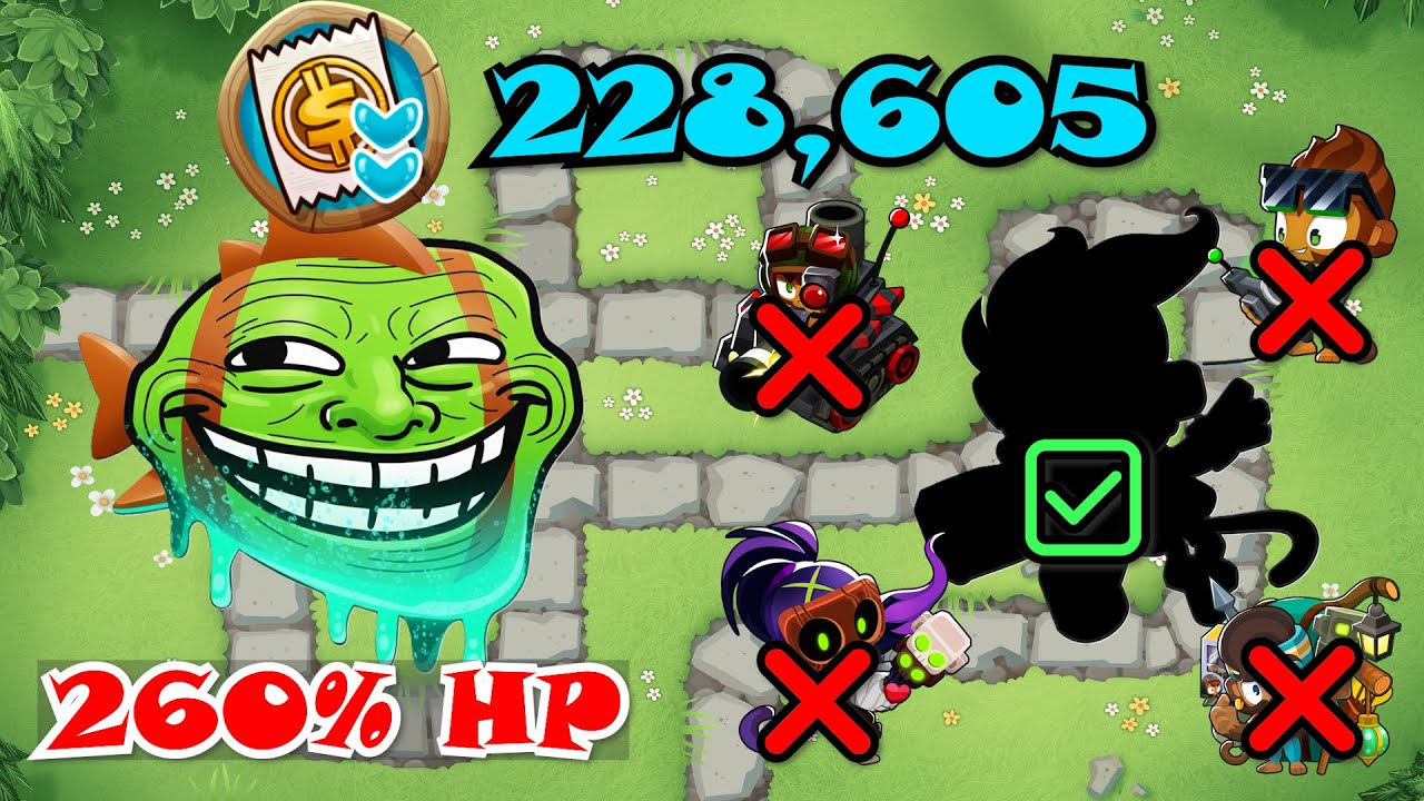 TOP 22 | Normal Ranked Bloonarius | Least Cash : 228,605$ | Monkey Meadow | BTD6 Boss Tutorial