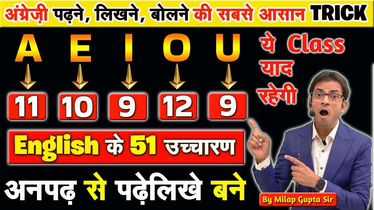 A to Z 51 Pronunciation Rules सिर्फ एक वीडियो में | अंग्रेज़ी पढ़ना लिखना बोलना सीखें 1 वीडियो से