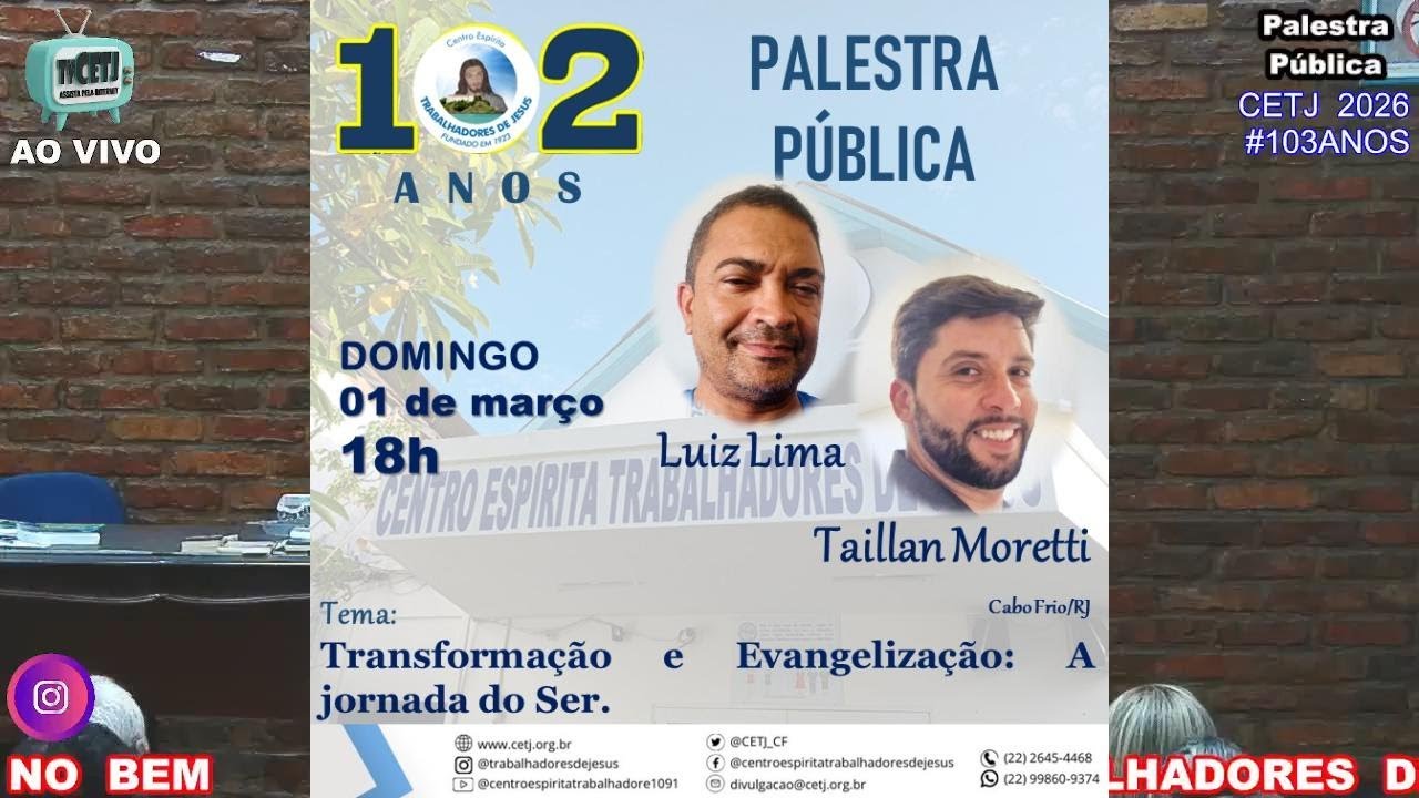 TRANSFORMAÇÃO E EVANGELIZAÇÃO, A JORNADA DO SER, com Luiz Lima e Taillan Moretti