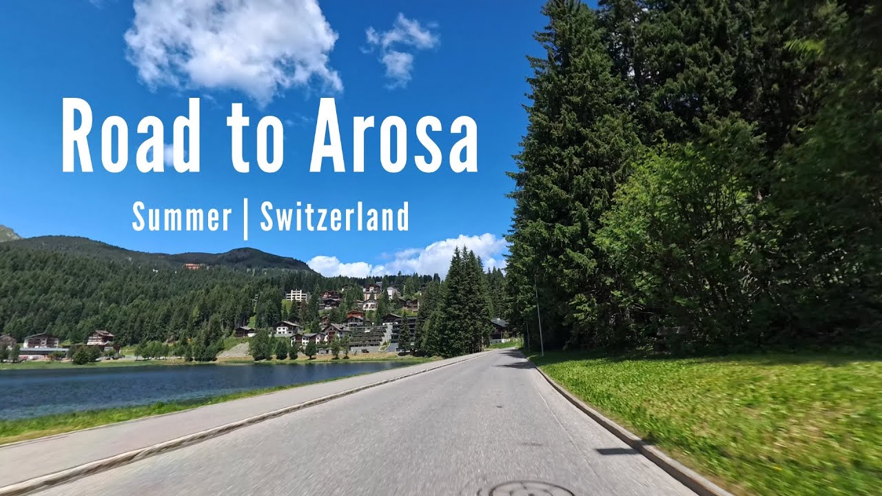 Arosa in Summer | Stunning Scenic Drive Through the Alps in 4K 60fps