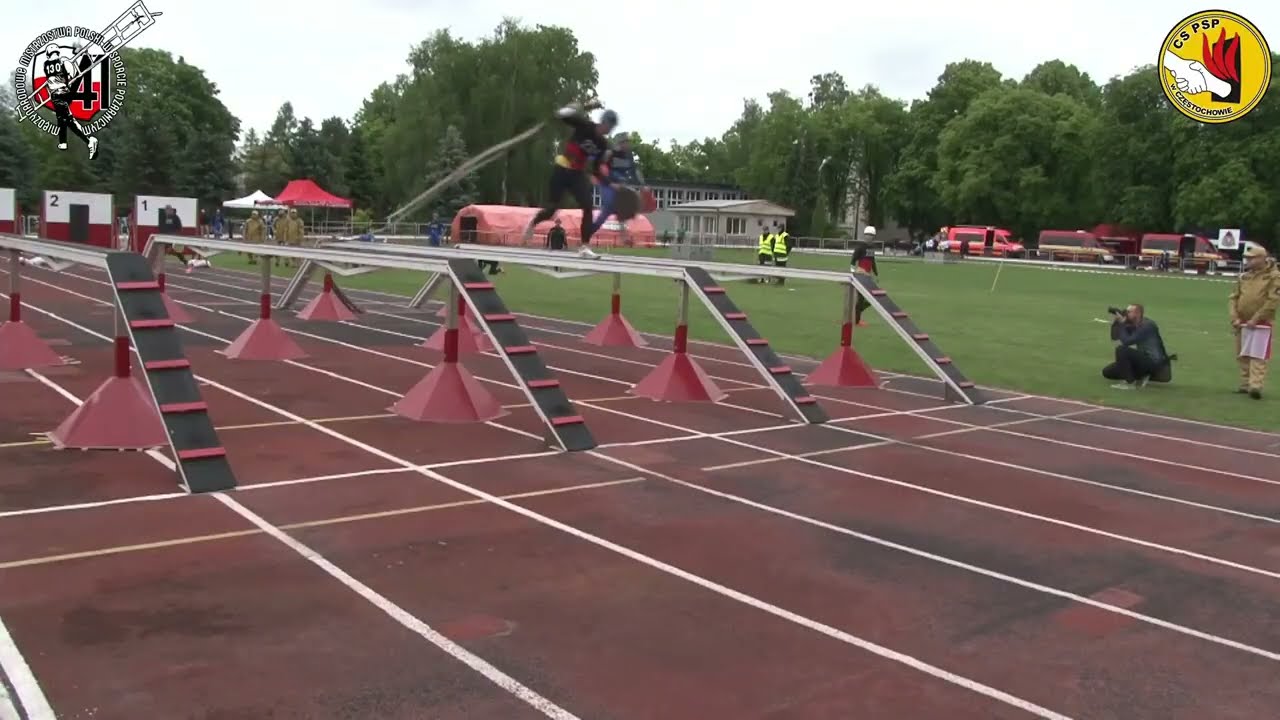 Polnische Meisterschaft 2025 - Deutsche Feuerwehrsport-Männer in Częstochowa (Polen) - Hindernislauf
