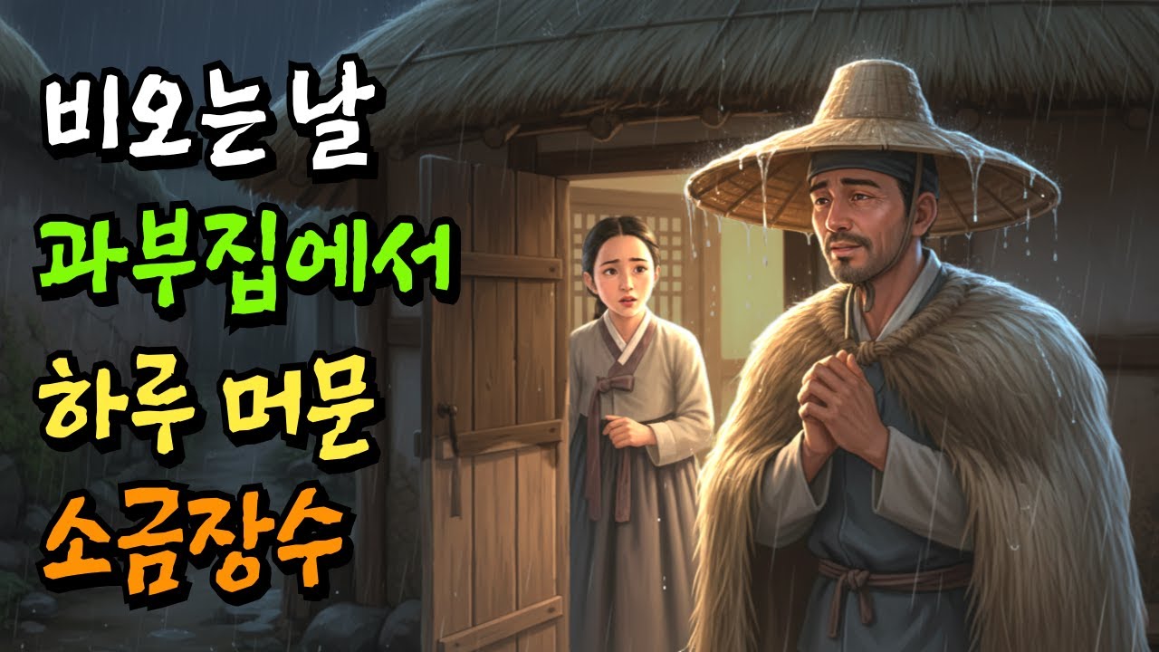 [야담]소금장수가 비오는 날 과부집에서 하루 머문 이유? [조선시대 야담] #야담 #야설 #전설 #설화 #민담 #옛날이야기