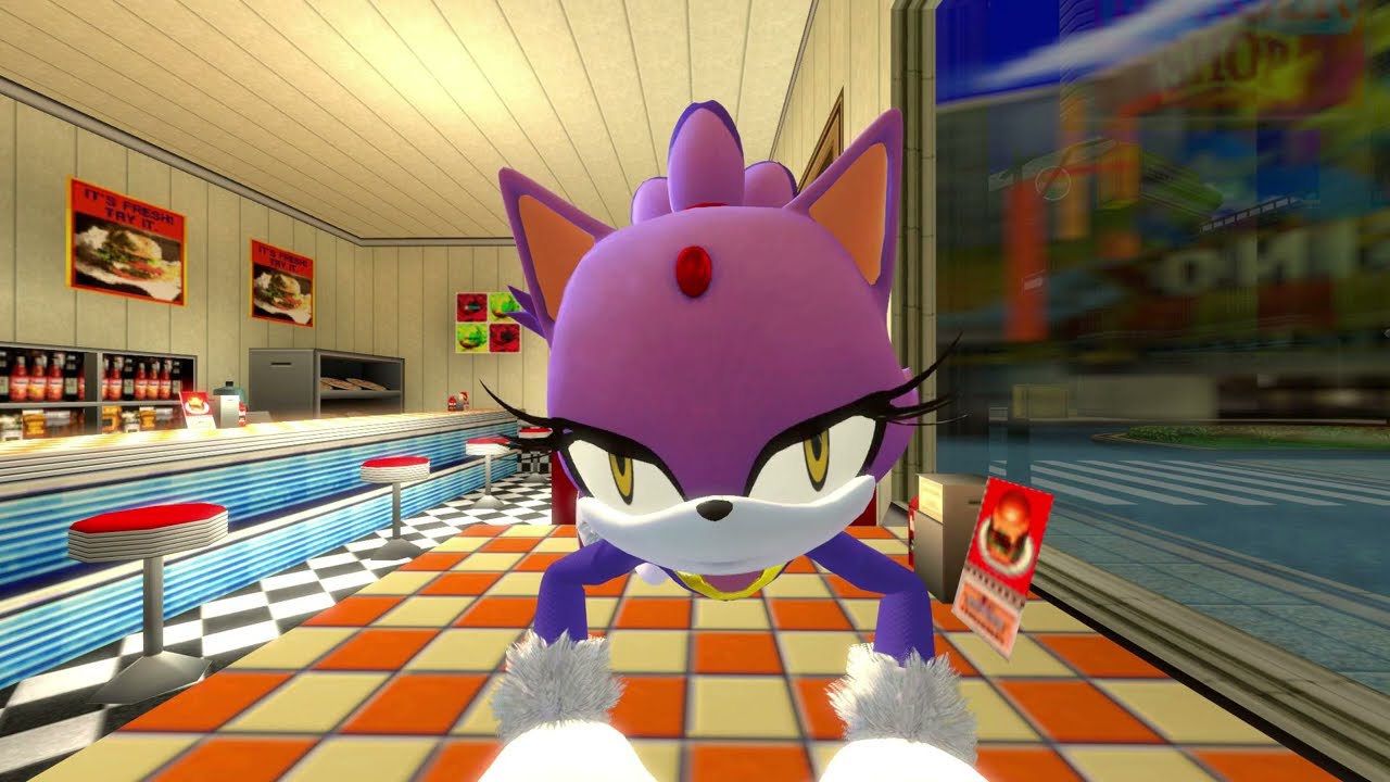 Date with Blaze the Cat[SFM Sonic animation]